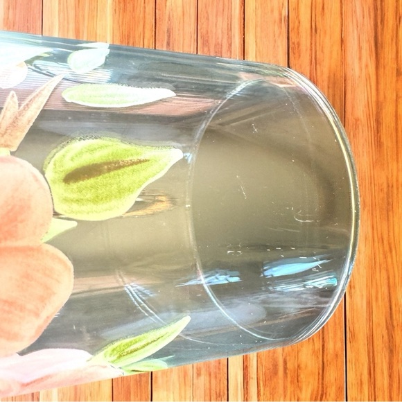 VINTAGE Franciscan Pink Flower Highball Glasses - Set of 3 - Picture 12 of 15